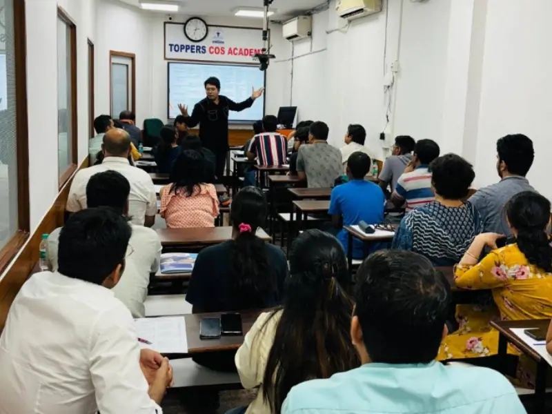 Focused students studying attentively in structured classroom environment